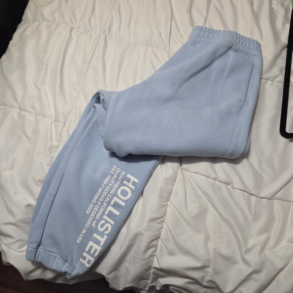 Hollister Mens Sky Blue Joggers